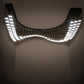 Meyda Lighting Kossar 113" LED Alloy Wheel Clear Coat Cascading Pendant Light