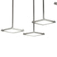 Meyda Lighting Kossar 75" 10-Light OLED Nickel Cascading Pendant Light