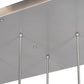 Meyda Lighting Kossar 75" 10-Light OLED Nickel Cascading Pendant Light