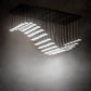 Meyda Lighting Kossar 80" 102-Light LED Alloy Wheel Clear Coat Cascading Pendant Light