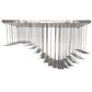 Meyda Lighting Kossar 80" 102-Light LED Alloy Wheel Clear Coat Cascading Pendant Light