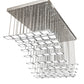 Meyda Lighting Kossar 80" 102-Light LED Alloy Wheel Clear Coat Cascading Pendant Light