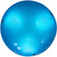 Meyda Lighting Kromatico 16" 3-Light Nickel Inverted Pendant Light With Blue Shade Glass