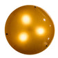 Meyda Lighting Kromatico 24" 3-Light Nickel Inverted Pendant Light With Amber & Gold Shade Glass