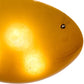 Meyda Lighting Kromatico 24" 3-Light Nickel Inverted Pendant Light With Amber & Gold Shade Glass