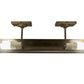 Meyda Lighting Kromme 24" 2-Light Antique Copper Picture Wall Sconce With Chocolate Shade
