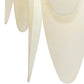 Meyda Lighting Kronick 48" 12-Light Brushed Stainless Steel Flush Mount Light With Creme Carrara Idalight Shade