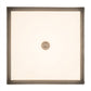 Meyda Lighting Kyoto 11" 4-Light Brushed Stainless Steel Pendant Light With Beige & White Shade Glass