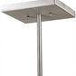 Meyda Lighting Kyoto 11" 4-Light Brushed Stainless Steel Pendant Light With Beige & White Shade Glass