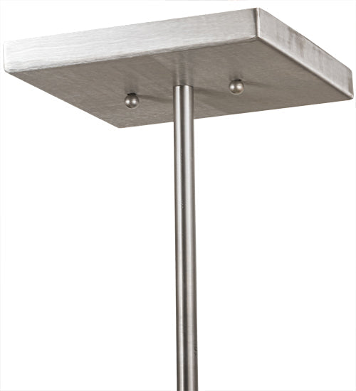 Meyda Lighting Kyoto 11" 4-Light Brushed Stainless Steel Pendant Light With Beige & White Shade Glass