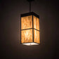 Meyda Lighting Kyoto 20" 4-Light Timeless Bronze Pendant Light With Travertine Idalight Shade
