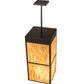 Meyda Lighting Kyoto 20" 4-Light Timeless Bronze Pendant Light With Travertine Idalight Shade