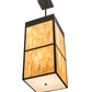 Meyda Lighting Kyoto 20" 4-Light Timeless Bronze Pendant Light With Travertine Idalight Shade