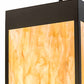 Meyda Lighting Kyoto 20" 4-Light Timeless Bronze Pendant Light With Travertine Idalight Shade