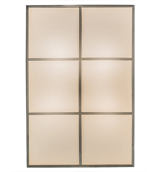 Meyda Lighting Kyoto 30" 4-Light Satin Stainless Steel Island Pendant Light With Randsburg Rock Idalight Shade