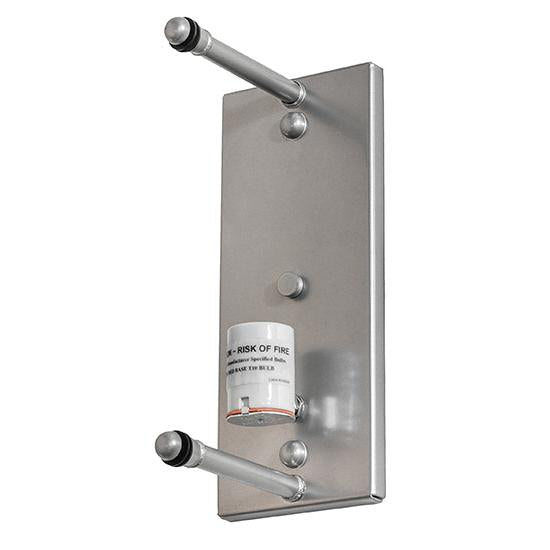 Meyda Lighting La Spiaggia 9" Nickel Wall Sconce With Multi-Colored Shade Glass