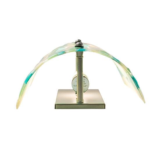 Meyda Lighting La Spiaggia 9" Nickel Wall Sconce With Multi-Colored Shade Glass