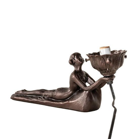 Meyda Lighting Lady 11" Mahogany Bronze Table Lamp