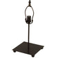 Meyda Lighting Lady Slipper 17" Timeless Bronze Table Lamp With White Art Shade Glass