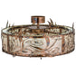 Meyda Lighting Lady Slipper 36" LED Light Burnished Brass Tint Chandelier With Silver Mica Shade Glass and Fan