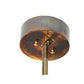 Meyda Lighting Lady Slipper 45" 8-Light Burnished Brass Tint Chandelier With Silver Mica Shade Glass and Oil Bronze Fan