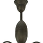 Meyda Lighting Lafayette 23" 6-Light Craftsman Brown Chandelier With White Shade Glass