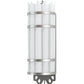 Meyda Lighting Lagoon 6" Nickel Powder Coat Deco Wall Sconce With White Statuario Idalight Shade