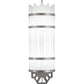 Meyda Lighting Lagoon 6" Nickel Powder Coat Deco Wall Sconce With White Statuario Idalight Shade