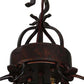 Meyda Lighting Lakeshore 148235 18" 5-Light Cajun Spice Chandelier With Amber Faux Candlelight