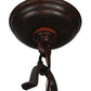 Meyda Lighting Lakeshore 148235 18" 5-Light Cajun Spice Chandelier With Amber Faux Candlelight