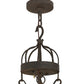 Meyda Lighting Lakeshore 24" 5-Light Coffee Bean Chandelier With Clear Hurricane Shade Glass
