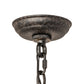 Meyda Lighting Lakeshore 28" 5-Light Coffee Bean Chandelier With Amber Faux Candlelight