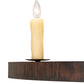 Meyda Lighting Lakeshore 30" 3-Light Rusty Iron Wall Sconce With Amber Faux Candlelight