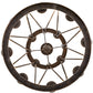 Meyda Lighting Lakeshore 36" 12-Light 2-Tier Classic Rust Chandelier With Ivory Faux Candlelight