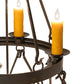 Meyda Lighting Lakeshore 36" 13-Light 2-Tier Timeless Bronze Vein Chandelier With Ivory Faux Candlelight