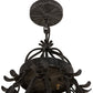 Meyda Lighting Lakeshore 36" 9-Light Antique Iron Gate Chandelier With Ivory Faux Candlelight