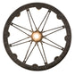 Meyda Lighting Lakeshore 36" 9-Light Antique Iron Gate Chandelier With Ivory Faux Candlelight
