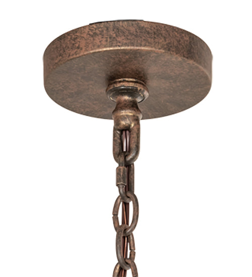 Meyda Lighting Lakeshore 48" 15-Light 2-Tier Cortez Gold Chandelier With Ivory Faux Candlelight