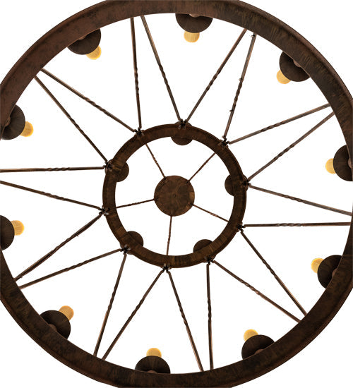 Meyda Lighting Lakeshore 48" 15-Light 2-Tier Cortez Gold Chandelier With Ivory Faux Candlelight