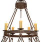 Meyda Lighting Lakeshore 48" 15-Light 2-Tier Cortez Gold Chandelier With Ivory Faux Candlelight