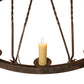 Meyda Lighting Lakeshore 48" 15-Light 2-Tier Cortez Gold Chandelier With Ivory Faux Candlelight