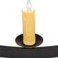 Meyda Lighting Lakeshore 48" 15-Light Satin Black Wrought Chandelier With Ivory Faux Candlelight