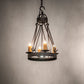 Meyda Lighting Lakeshore 48" 5-Light Cajun Spice Chandelier With Amber Faux Candlelight