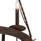 Meyda Lighting Lakeshore 54" 21-Light 3-Tier Distressed Chestnut Chandelier