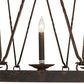 Meyda Lighting Lakeshore 54" 21-Light 3-Tier Distressed Chestnut Chandelier