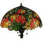 Meyda Lighting Lamella 66" 3-Light Mahogany Bronze Floor Lamp With Multi-Colored Shade Glass