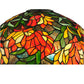Meyda Lighting Lamella 66" 3-Light Mahogany Bronze Floor Lamp With Multi-Colored Shade Glass