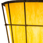 Meyda Lighting Lanai 249449 28" 3-Light Capri Wall Sconce With Amber Quartz Idalight Shade