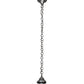 Meyda Lighting Lancaster 8" Nickel Pendant Light With White Shade Glass
