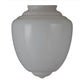 Meyda Lighting Lancaster 8" White Neck Shade Glass